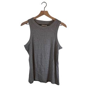 Women’s Madewell Grey Ribbed Classic Tank Top size Large